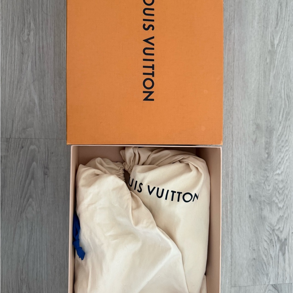 Louis Vuitton White and Blue Sneakers - Picture 8 of 8